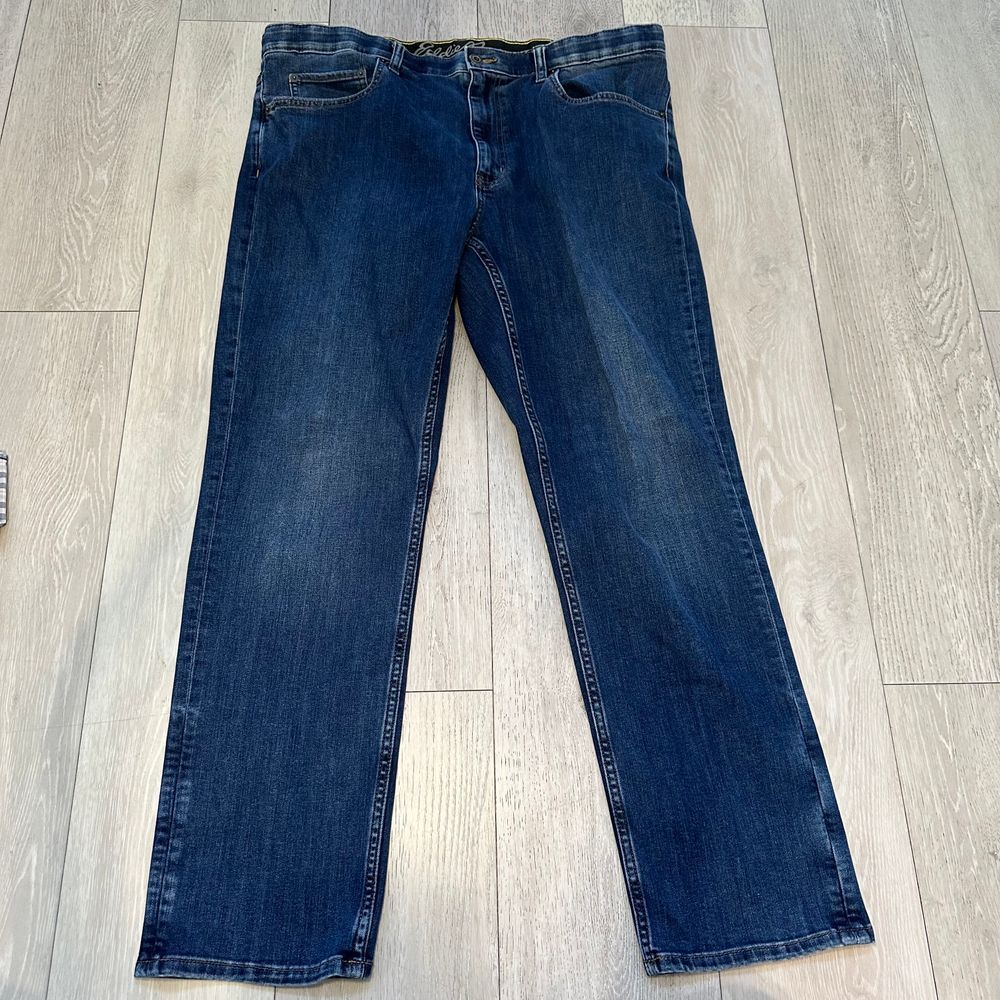 Eddie Bauer‎ dark wash men's straight leg cotton blend denim jeans size 38 x30